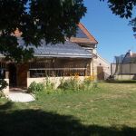 terrasse, trampoline, espace extérieur terrasse, trampoline, espace extérieur